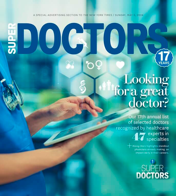 Cover of SuperDoctors magazine, dated 2025.